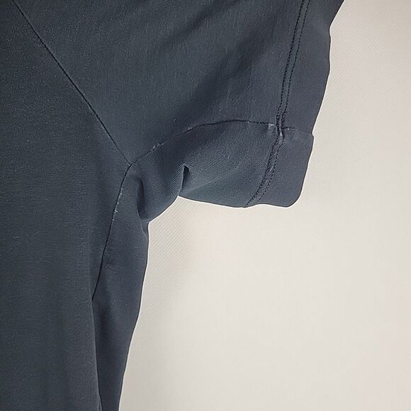 Arcteryx Eris Polo Shirt Mens XL Black Snap Buttons Short Sleeve - Picture 10 of 13